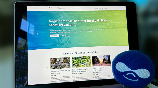 Web-Ansicht des Projekts "Vernetzung für die nachhaltige Stadtentwicklung: Modellprojekte Smart Cities", bereitgestellt durch die erdfisch GbR