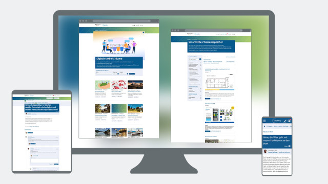 Web-Ansicht des Projekts "Vernetzung für die nachhaltige Stadtentwicklung: Modellprojekte Smart Cities", bereitgestellt durch die erdfisch GbR
