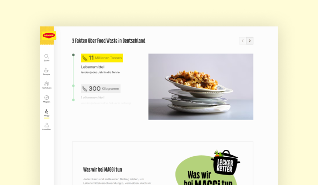 Ansicht der Website von Maggi.de, bereitgestellt von der 1xINTERNET GmbH