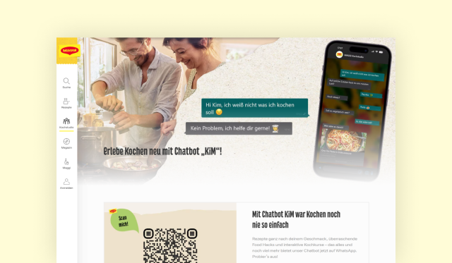 Ansicht der Website von Maggi.de, bereitgestellt von der 1xINTERNET GmbH